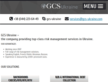 Tablet Screenshot of gcs-ukraine.com